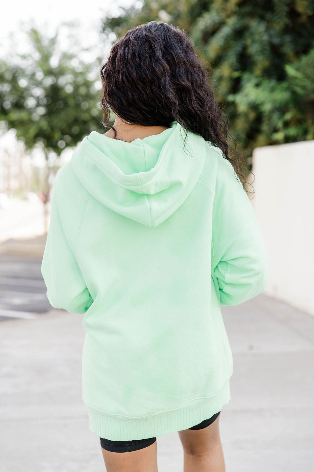 Never Let Go Lime Oversized Split Hem Hoodie FINAL SALE