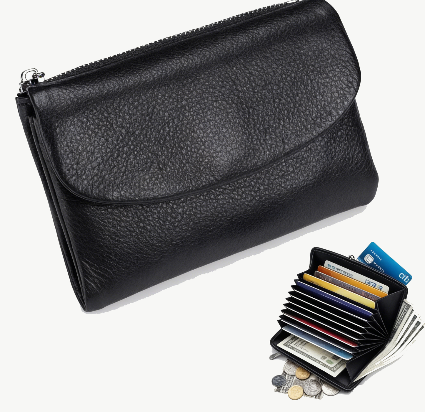 Last Day 49% OFF Unisex Pebble Leather Wallet Buy 2 Get Free Shipping Today