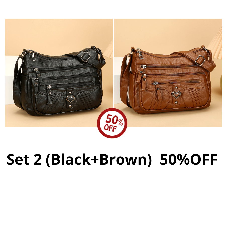🔥50% OFF! ✨Women's Leather Crossbody Bag – Versatile Multi-Function Purse for Everyday Use