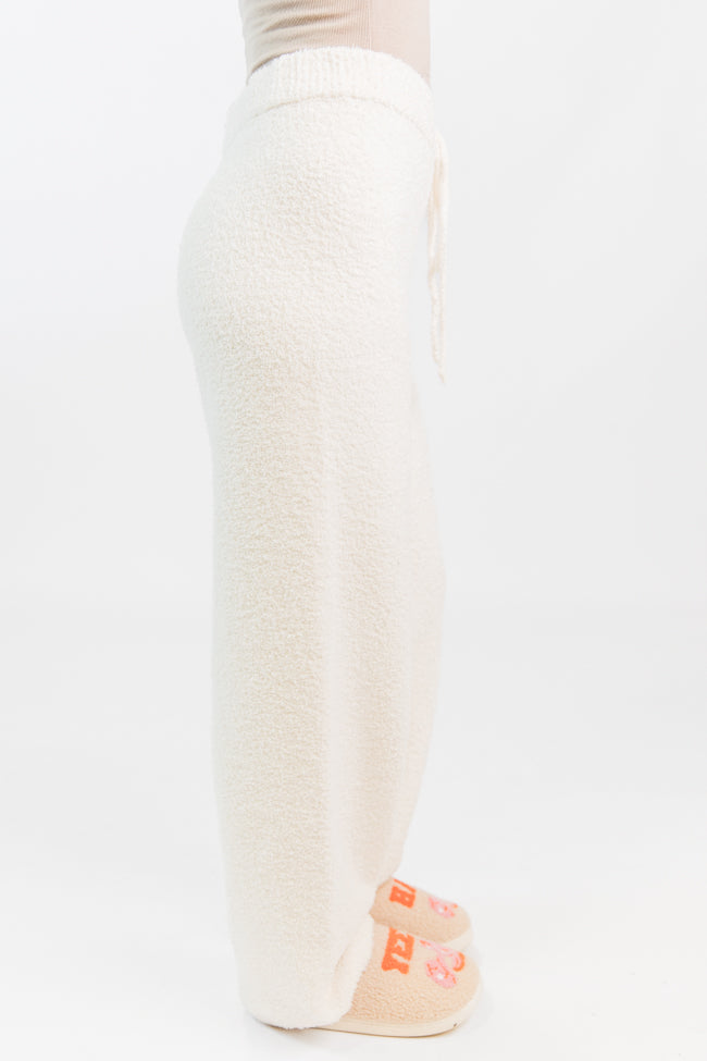 Dawn Ivory Fuzzy Lounge Pants Emily Fauver X Pink Lily