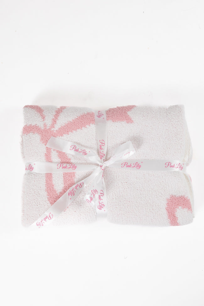 Make Me Believe Pink Bow Blanket DOORBUSTER