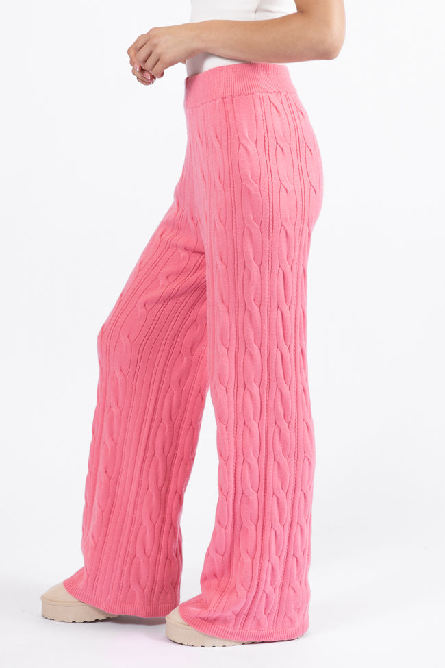 Forever Winter Rose Cable Knit Sweater Lounge Pants DOORBUSTER