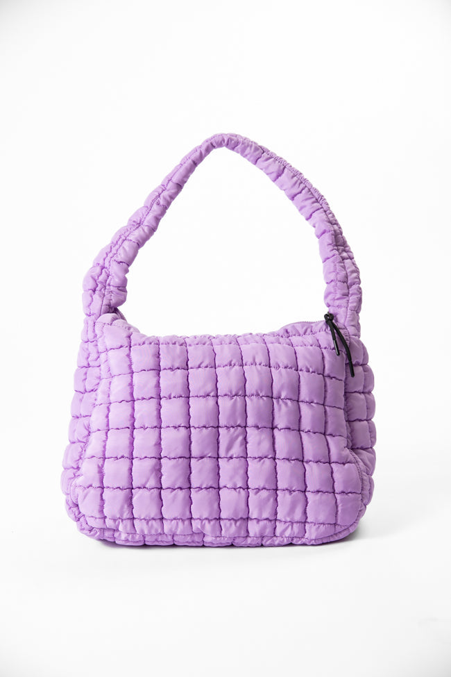 Lilac Quilted Carry All Bag DOORBUSTER- Coming Soon