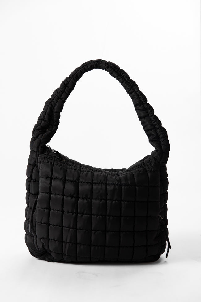 Black Quilted Carry All Bag DOORBUSTER- Coming Soon