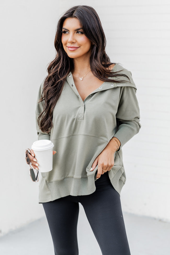 Find You Well Olive Hooded Pullover