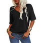 ✨Last Day 49% OFF✨Women's Solid Color V-Neck T-shirt Quick Ship Buy 2 Get Free Shipping Today