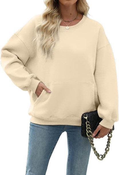 Womens Long Sleeve Sweatshirt with Pocket