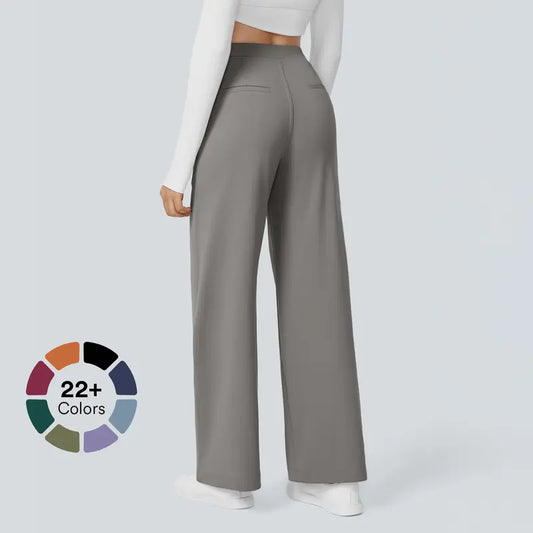 Halara Flex High Waisted Plicated Side Pocket Straight Leg Work Pants #TikTokShopBacktoSchool