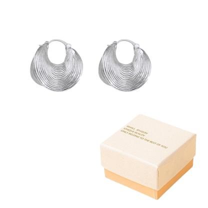 🔥New Arrivals & Best Sellers-Women's Fashion Textured Hoop Earrings