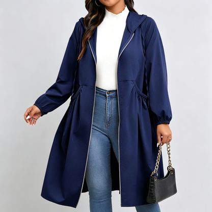 Aure Paris Hooded Windbreaker Coat