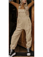 Women's Fleece Thermal Overalls With Zippered Pockets