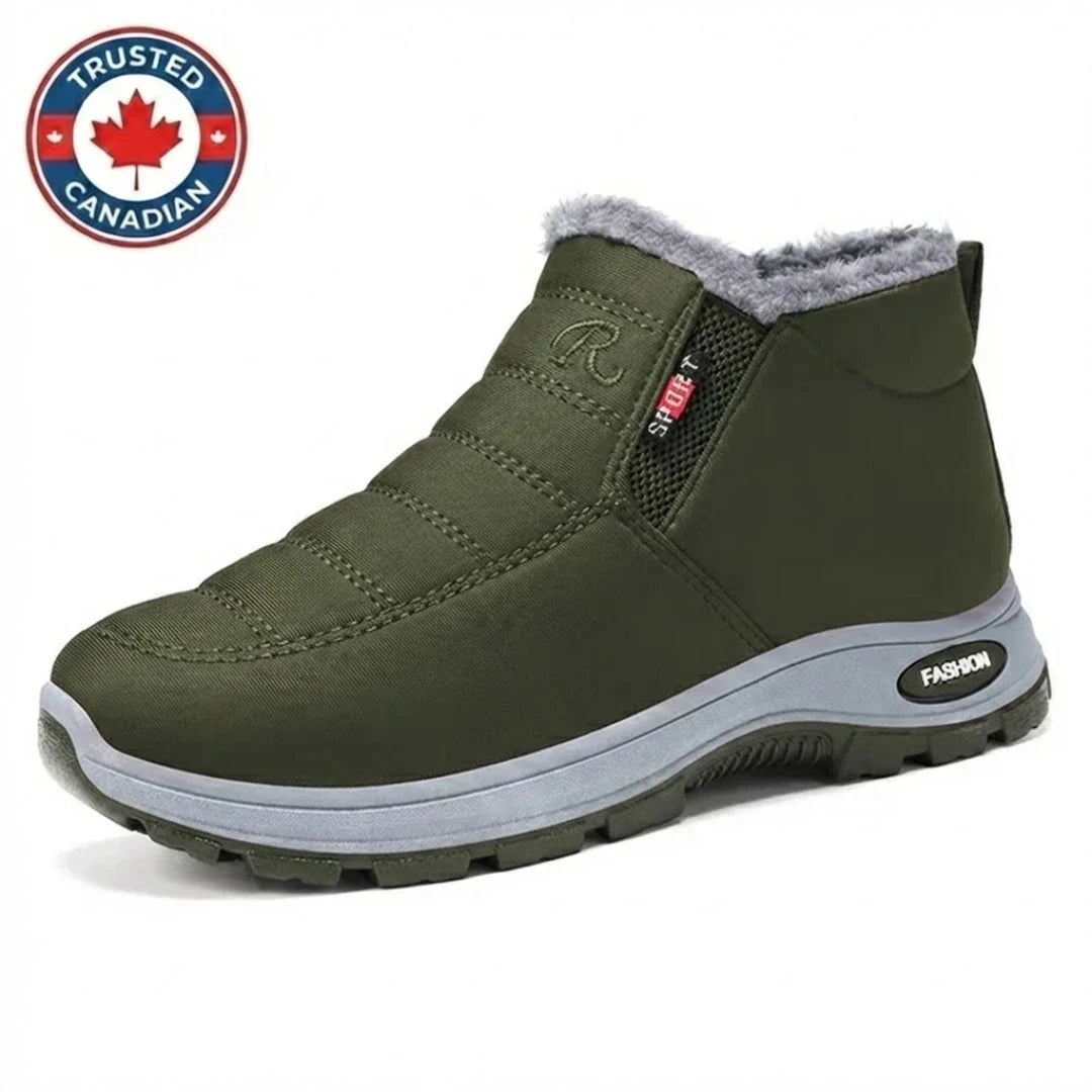 Aure Paris Quilted Waterproof Slip-On Ankle Boots