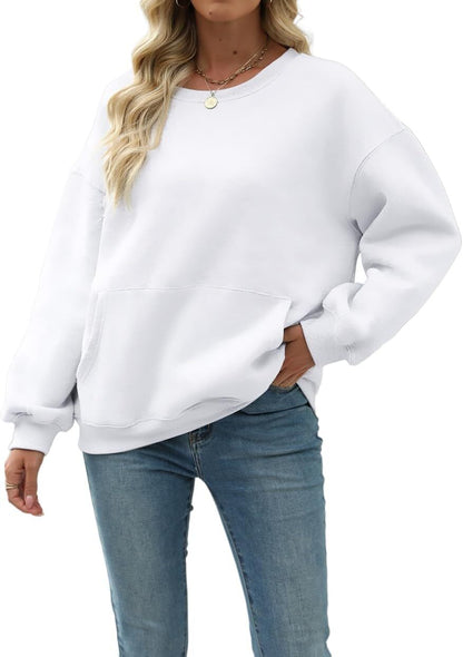 Womens Long Sleeve Sweatshirt with Pocket