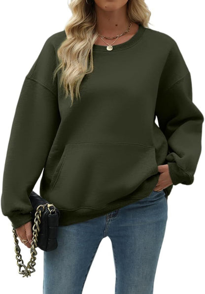 Womens Long Sleeve Sweatshirt with Pocket