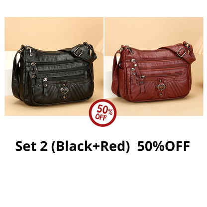 🔥50% OFF! ✨Women's Leather Crossbody Bag – Versatile Multi-Function Purse for Everyday Use