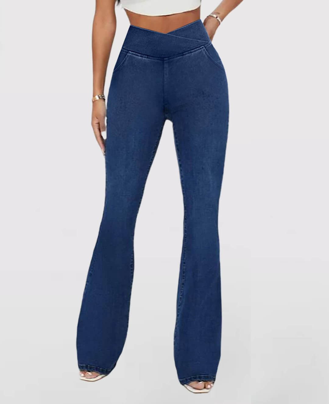 Jeans High Waisted Crossover