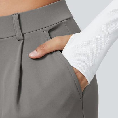Halara Flex High Waisted Plicated Side Pocket Straight Leg Work Pants #TikTokShopBacktoSchool