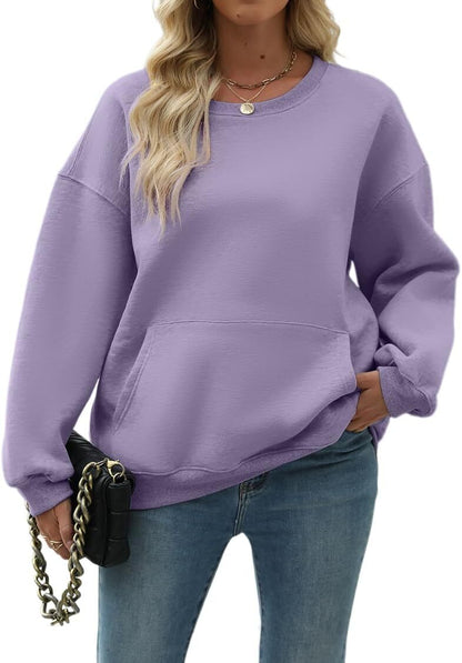 Womens Long Sleeve Sweatshirt with Pocket