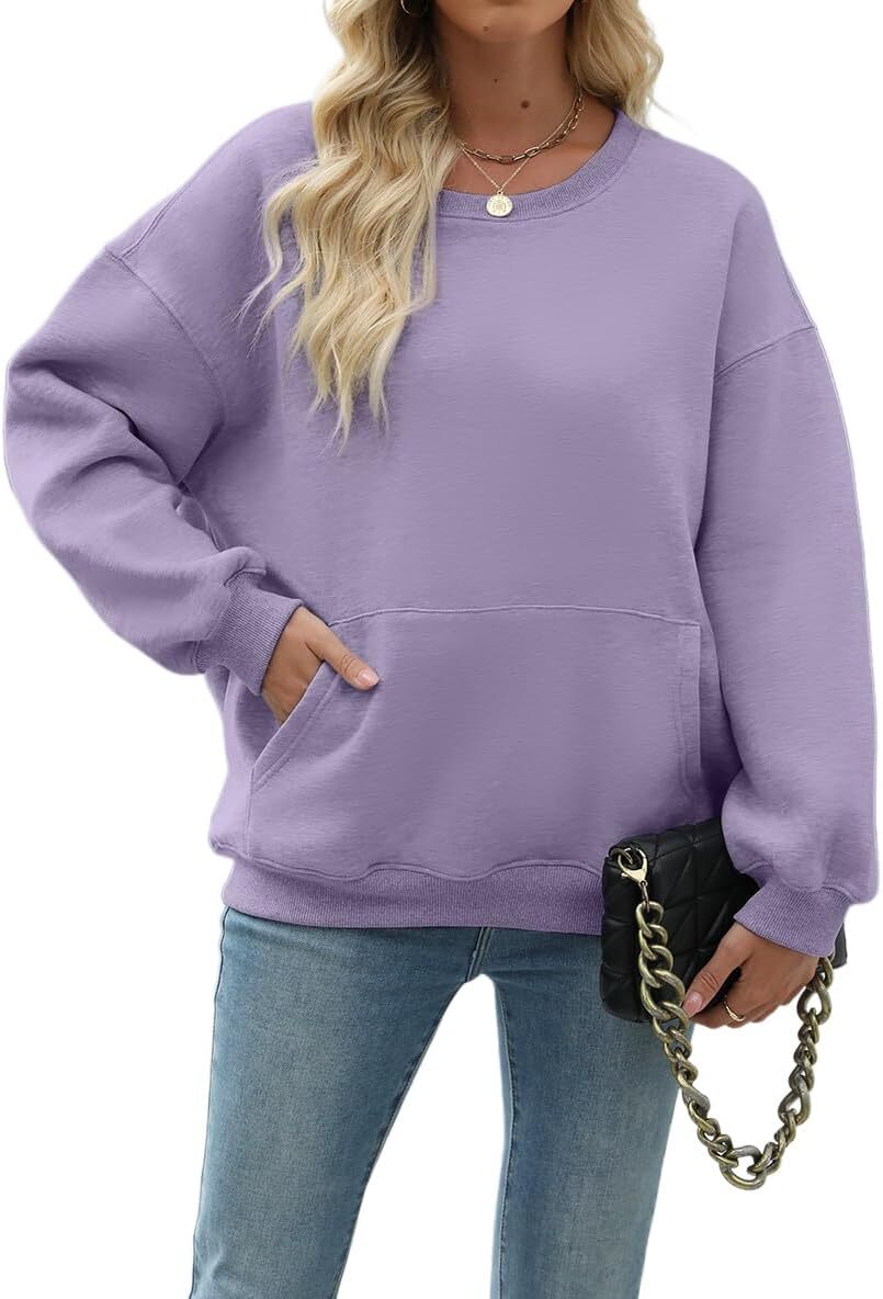 Womens Long Sleeve Sweatshirt with Pocket