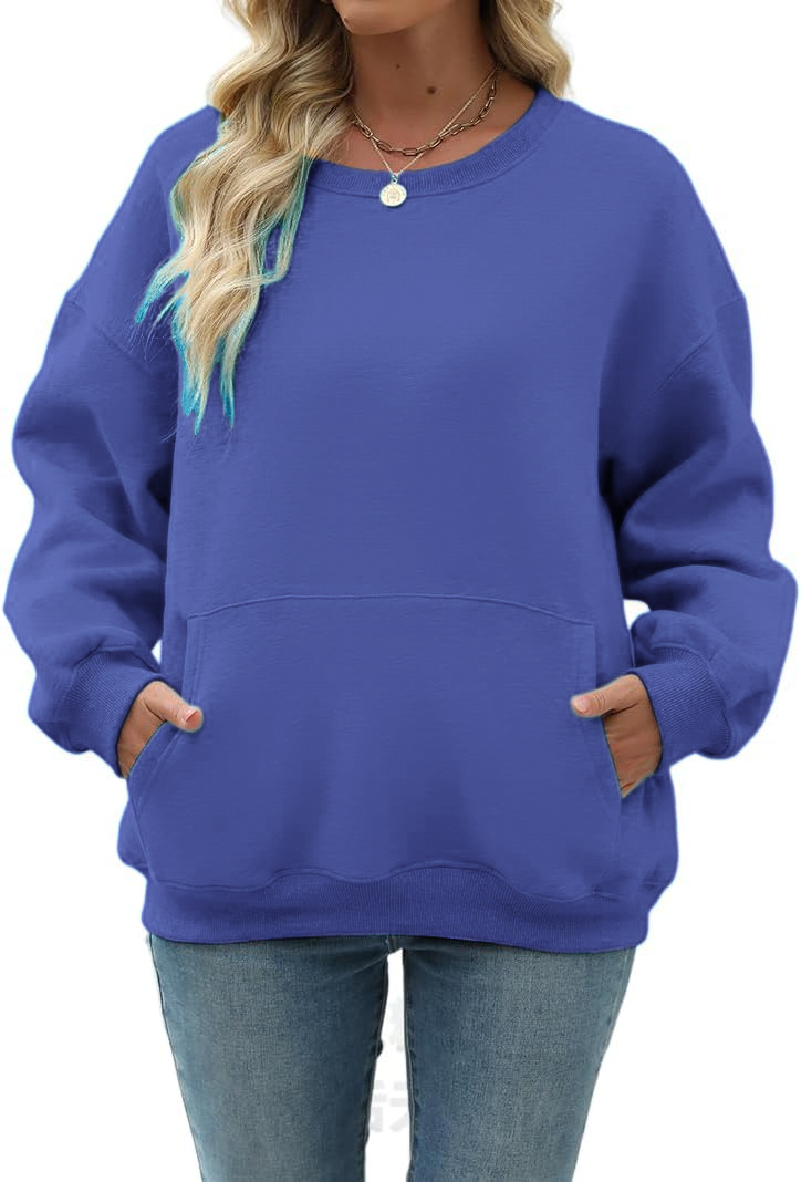 Womens Long Sleeve Sweatshirt with Pocket