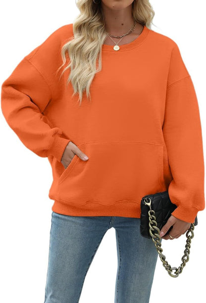Womens Long Sleeve Sweatshirt with Pocket