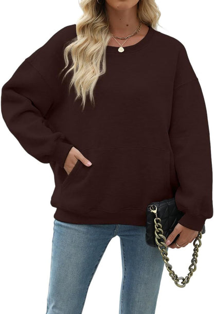 Womens Long Sleeve Sweatshirt with Pocket