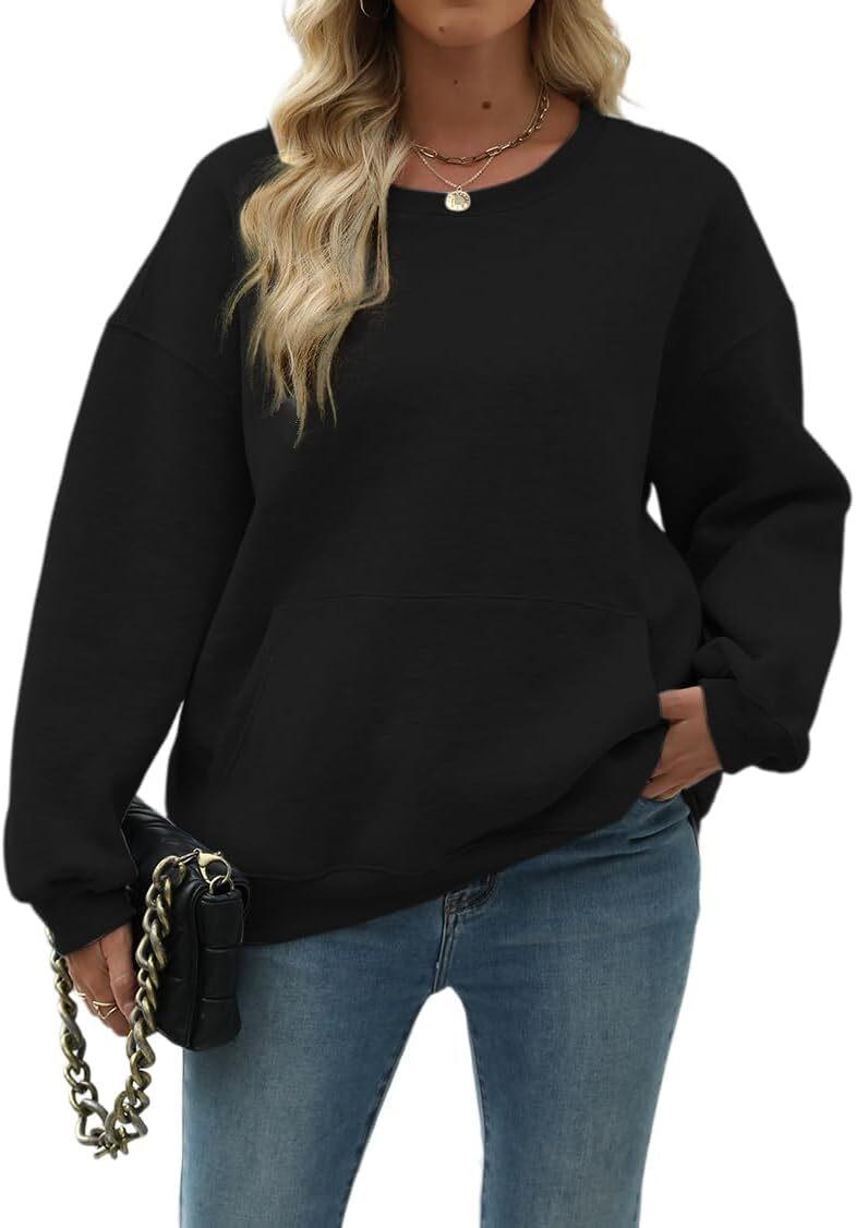 Womens Long Sleeve Sweatshirt with Pocket