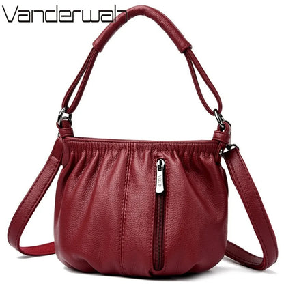 PU Leather Small Shoulder Bag – Casual Crossbody Purse for Women