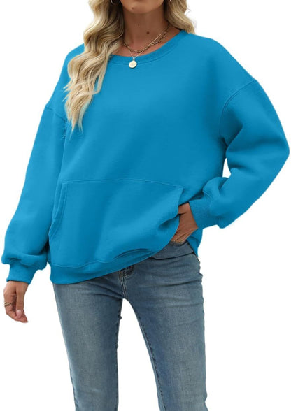 Womens Long Sleeve Sweatshirt with Pocket