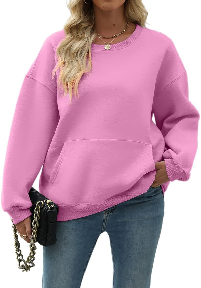 Womens Long Sleeve Sweatshirt with Pocket