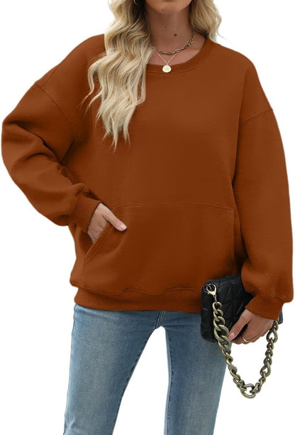 Womens Long Sleeve Sweatshirt with Pocket