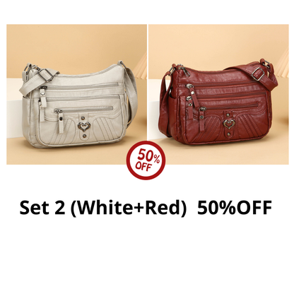 🔥50% OFF! ✨Women's Leather Crossbody Bag – Versatile Multi-Function Purse for Everyday Use