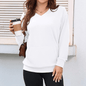 Women’s Hoodless V-Neck Hoodie with Pockets