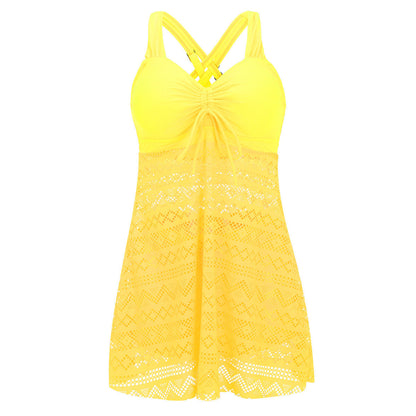 Colorful mesh Sleeveless Swimwear