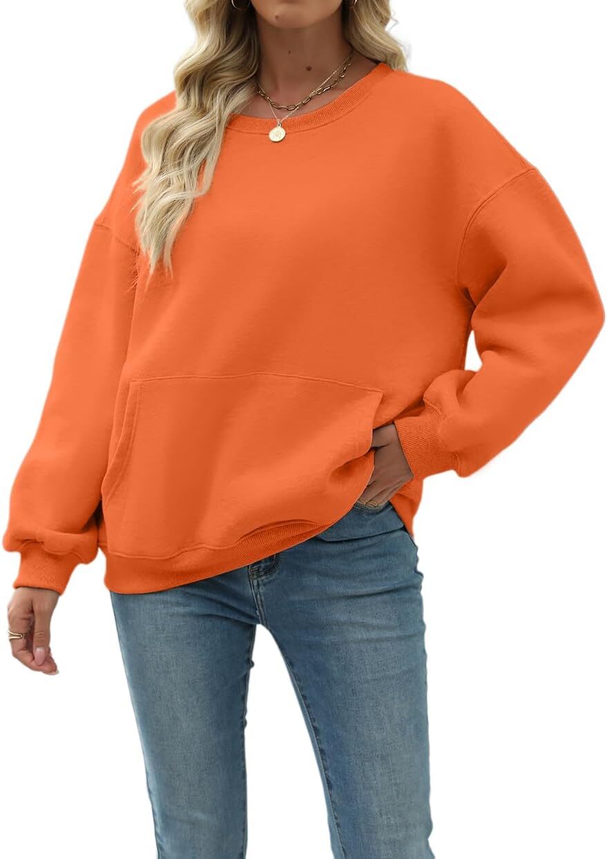 Womens Long Sleeve Sweatshirt with Pocket