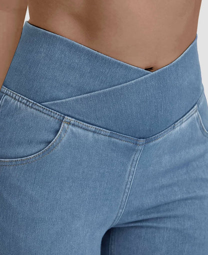 Jeans High Waisted Crossover