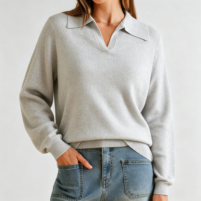 Aure Paris V-Neck Knit Sweater