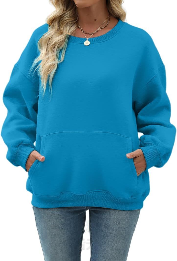 Womens Long Sleeve Sweatshirt with Pocket