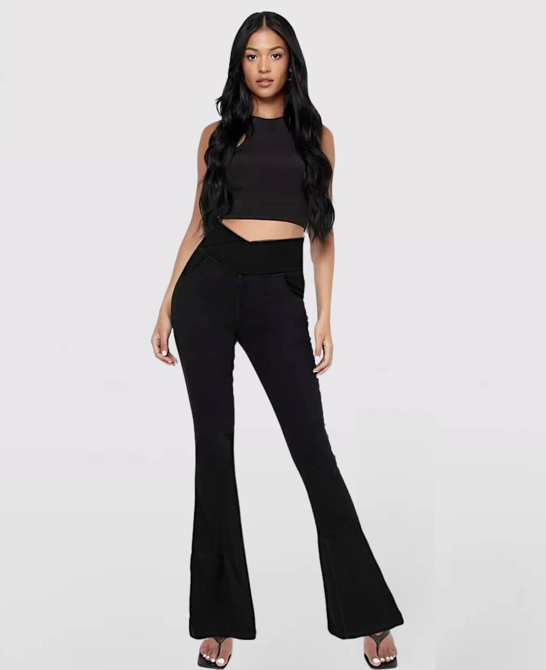 Jeans High Waisted Crossover