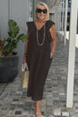 Women Cotton And Linen Casual Summer Beach Dress