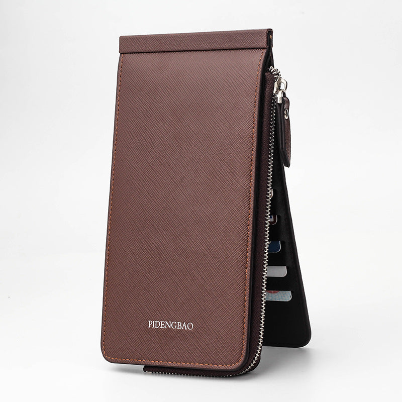 Unisex Long Wallet Zipper Pocket 1 zipper slot , 26 card slot