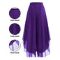 Women's Asymmetrical Chiffon Wide-Leg Pants
