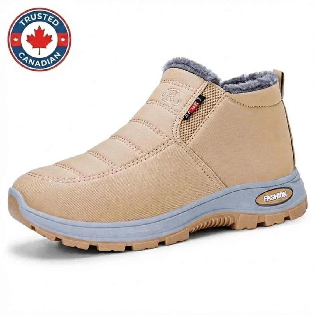 Aure Paris Quilted Waterproof Slip-On Ankle Boots