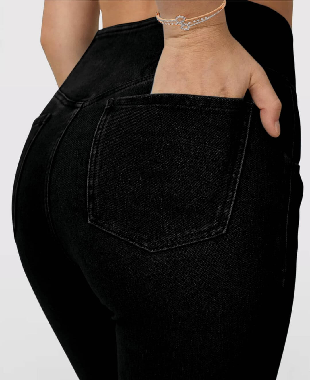 Jeans High Waisted Crossover