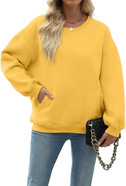 Womens Long Sleeve Sweatshirt with Pocket