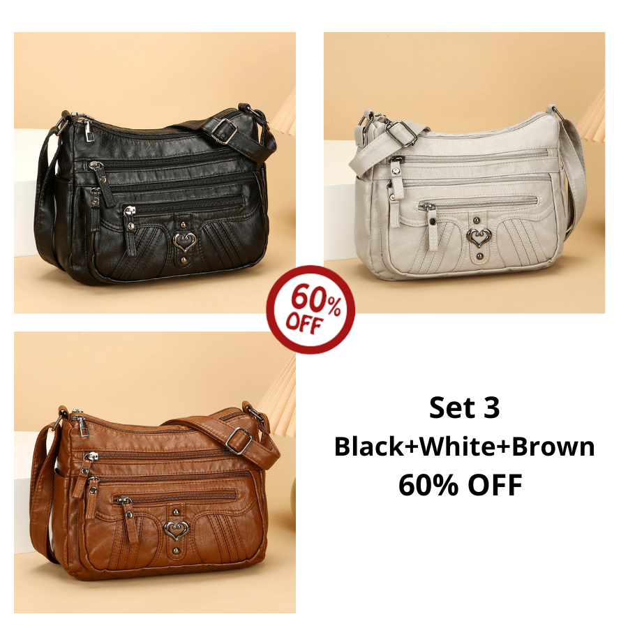 🔥50% OFF! ✨Women's Leather Crossbody Bag – Versatile Multi-Function Purse for Everyday Use