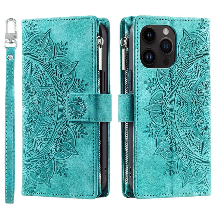 Luxury Leather Wallet Case for iPhone & Samsung Phones