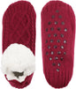 Koreshion Women Knitted Slipper Socks Cozy Sherpa Fuzzy Socks Non Slip Socks Winter Indoor Double Layer Bedroom Slipper Socks