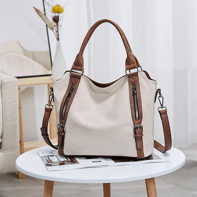 CLUCI Hobo Bags Large Tote with Adjustable Shoulder Strap