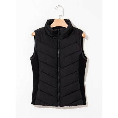 ✨️Cozy Without Bulk: Puffer Vest Women Sleeveless Zip Up Outerwear